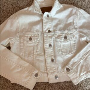 Women's White Denim Jacket